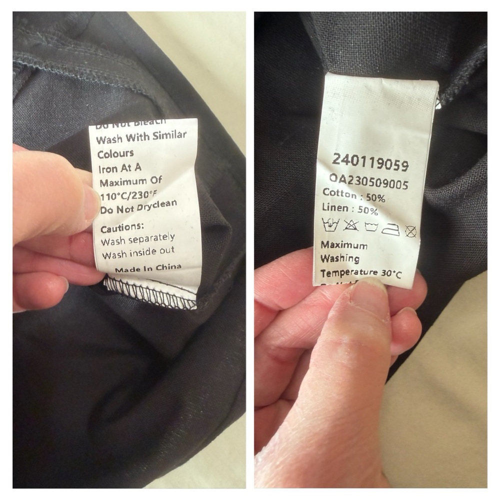Commense set Black vest and pants large vest NWT pants NWOT neither wore - Picture 15 of 16